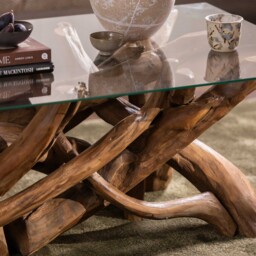 Whinfell Rectangular Coffee Table, Brown Glass - Barker & Stonehouse - thumbnail 6