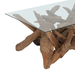 Whinfell Rectangular Coffee Table, Brown Glass - Barker & Stonehouse - thumbnail 5