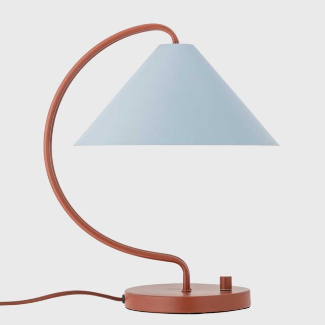 Red Curve Table Lamp Metal - Barker & Stonehouse