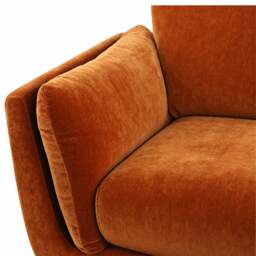 Boone 3 Seater Sofa, Orange Velvet - Barker & Stonehouse - thumbnail 5
