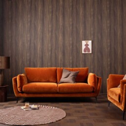 Boone 3 Seater Sofa, Orange Velvet - Barker & Stonehouse - thumbnail 2