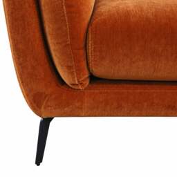 Boone 3 Seater Sofa, Orange Velvet - Barker & Stonehouse - thumbnail 6