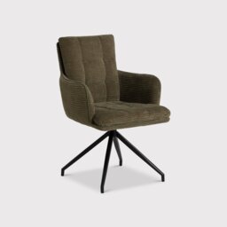 Odine Swivel Dining Chair, Green Velvet - Barker & Stonehouse - thumbnail 3