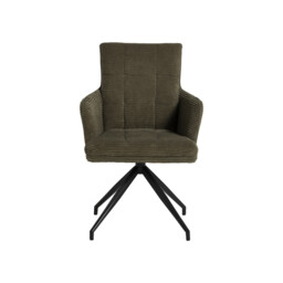 Odine Swivel Dining Chair, Green Velvet - Barker & Stonehouse - thumbnail 4