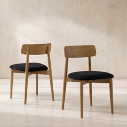 Pure Furniture Huron Dining Chair, Black Wood - Barker & Stonehouse - thumbnail 1