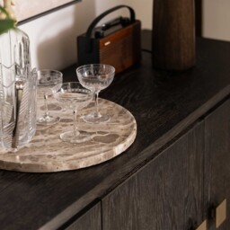 Cantha 4 Door Sideboard, Brown Oak - Barker & Stonehouse - thumbnail 6