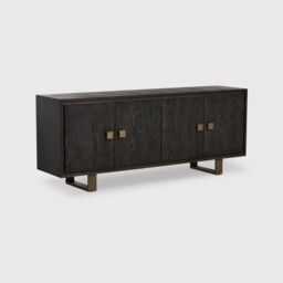 Cantha 4 Door Sideboard, Brown Oak - Barker & Stonehouse - thumbnail 1