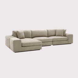 Eichholtz Vista Grande Lounge Corner Sofa, White Fabric - Barker & Stonehouse - thumbnail 1