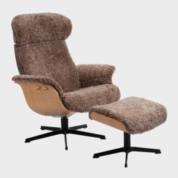 Conform Timeout X-Foot Footstool Sahara Sheepskin, Brown - Barker & Stonehouse - thumbnail 3