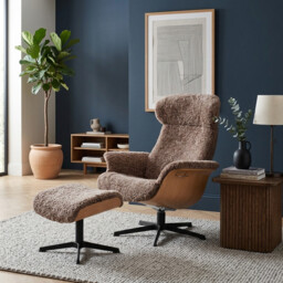 Conform Timeout X-Foot Footstool Sahara Sheepskin, Brown - Barker & Stonehouse - thumbnail 2