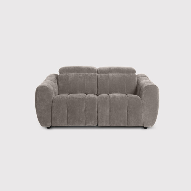 Montgomery 2 Power Seater & Headrest Recliner Sofa, Grey Fabric - Barker & Stonehouse - image 1