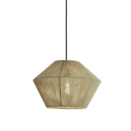 Sage Jute Pendant Light, Green Metal - Barker & Stonehouse - thumbnail 2