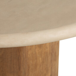 Panama Round Dining Table 120x120x77cm, Round, Brown Stone Effect - Barker & Stonehouse - thumbnail 3