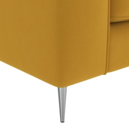Conza Large Chaise Corner Sofa Right, Yellow Fabric - Barker & Stonehouse - thumbnail 3