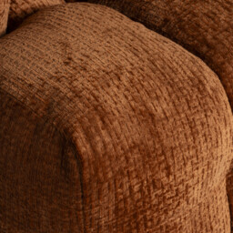 Lenor Textured Fabric Occasional Armchair, Orange Boucle - Barker & Stonehouse - thumbnail 6