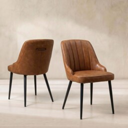 Brockwell Dining Chair, Brown - Barker & Stonehouse - thumbnail 1