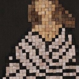 Silhouette Mosaic Wall Art (C) 82x4x82cm Print, Square Wood - Barker & Stonehouse - thumbnail 2
