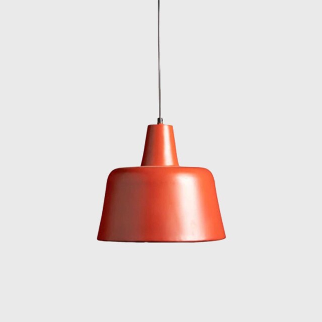 Orange Metal Pendant Light - Barker & Stonehouse