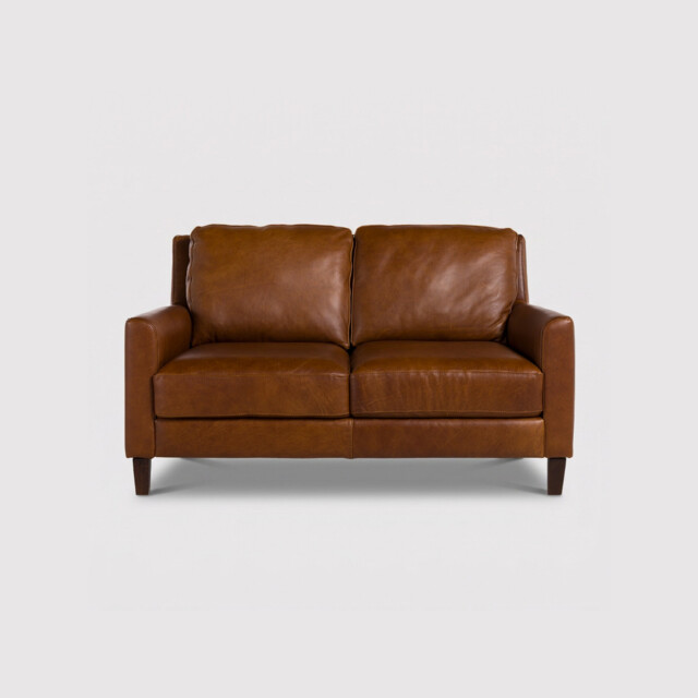 Albard Loveseat Sofa, Brown Leather - Barker & Stonehouse - image 1