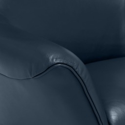 Jax Swivel Armchair, Navy Leather - Barker & Stonehouse - thumbnail 5