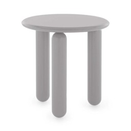 Kartell Undique Mas Side Table 48x48x51 Grey, Round Wood - Barker & Stonehouse - thumbnail 2