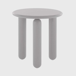 Kartell Undique Mas Side Table 48x48x51 Grey, Round Wood - Barker & Stonehouse - thumbnail 6