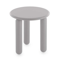 Kartell Undique Mas Side Table 48x48x51 Grey, Round Wood - Barker & Stonehouse - thumbnail 3