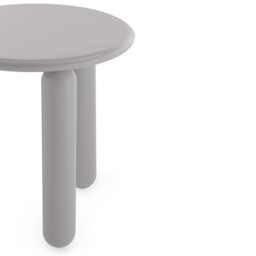 Kartell Undique Mas Side Table 48x48x51 Grey, Round Wood - Barker & Stonehouse - thumbnail 4