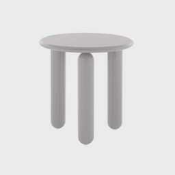 Kartell Undique Mas Side Table 48x48x51 Grey, Round Wood - Barker & Stonehouse - thumbnail 1