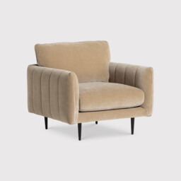Brea Armchair, Neutral Fabric - Barker & Stonehouse