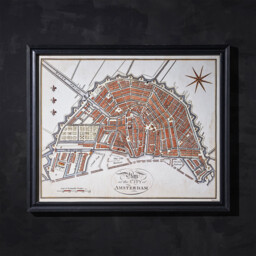 Timothy Oulton Maps Amsterdam Art, Black Wood - Barker & Stonehouse - thumbnail 2