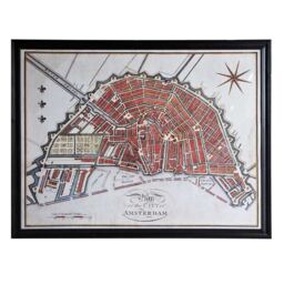Timothy Oulton Maps Amsterdam Art, Black Wood - Barker & Stonehouse