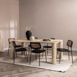 Ceylon Rattan Dining Chair, Neutral - Barker & Stonehouse - thumbnail 2