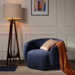 Arles Armchair, Blue Fabric - Barker & Stonehouse - thumbnail 2