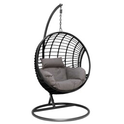 Castello Hanging Chair, Black - Barker & Stonehouse - thumbnail 3