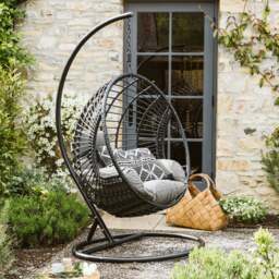 Castello Hanging Chair, Black - Barker & Stonehouse