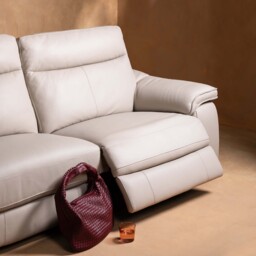 Arno 2.5 Seater Recliner Sofa with 2 Power Recliners, Neutral - Barker & Stonehouse - thumbnail 2