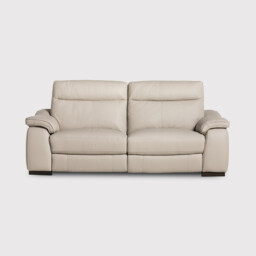 Arno 2.5 Seater Recliner Sofa With 2 Power Recliners, Neutral Leather - Barker & Stonehouse
