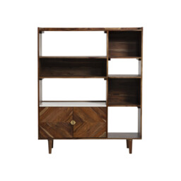 Vida Display Cabinet 115x40x140cm, Neutral Wood - Barker & Stonehouse - thumbnail 3