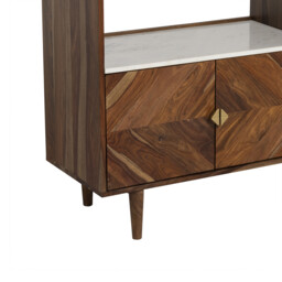 Vida Display Cabinet 115x40x140cm, Neutral Wood - Barker & Stonehouse - thumbnail 6