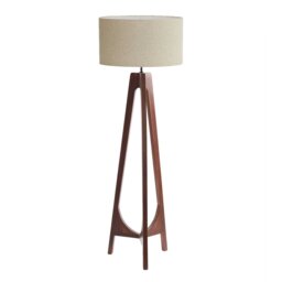 Retro Wooden Floor Lamp, Brown - Barker & Stonehouse - thumbnail 1