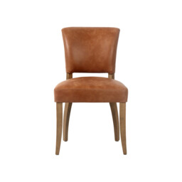 Otto Dining Chair, Brown Leather - Barker & Stonehouse - thumbnail 4