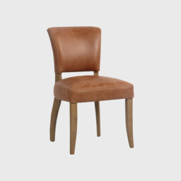 Otto Dining Chair, Brown Leather - Barker & Stonehouse - thumbnail 3