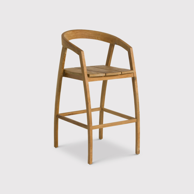 Grenada Jati Bar Bar Stool, Teak Wood - Barker & Stonehouse - image 1