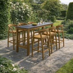 Grenada Jati Bar Bar Stool, Teak Wood - Barker & Stonehouse - thumbnail 2