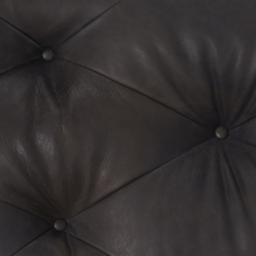 Timothy Oulton Shabby Tufted Sectional 1 Seater Modular Sofa, Black Leather - Barker & Stonehouse - thumbnail 6