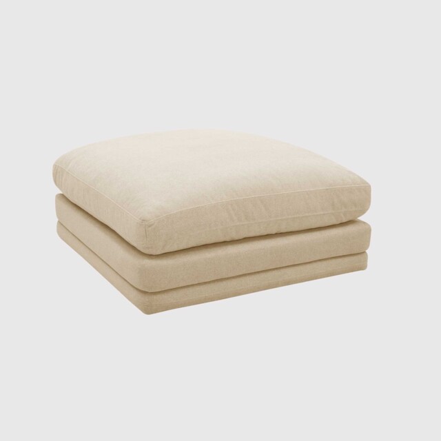 Monaco Ottoman - Elite Sand G0401710U, Neutral Fabric - Barker & Stonehouse - image 1