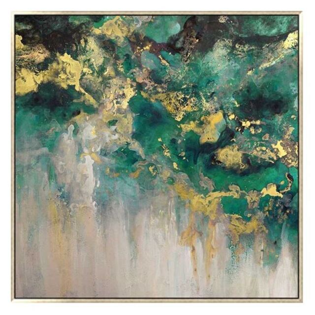 Champagne Skies Picture Art, Green Canvas - Barker & Stonehouse - image 1
