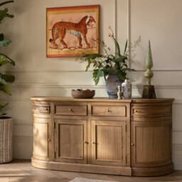 Papillon Sideboard 90X191X48Cm, Brown Oak - Barker & Stonehouse - thumbnail 2