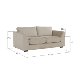 Melby 2 Seater Sofa, Neutral Fabric - Barker & Stonehouse - thumbnail 5